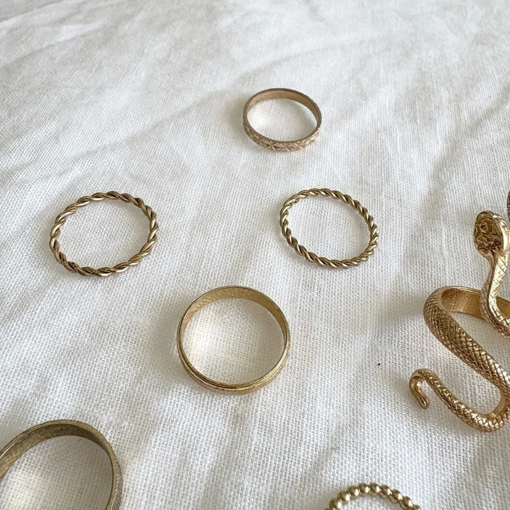 Wild Fable Gold Ring Set